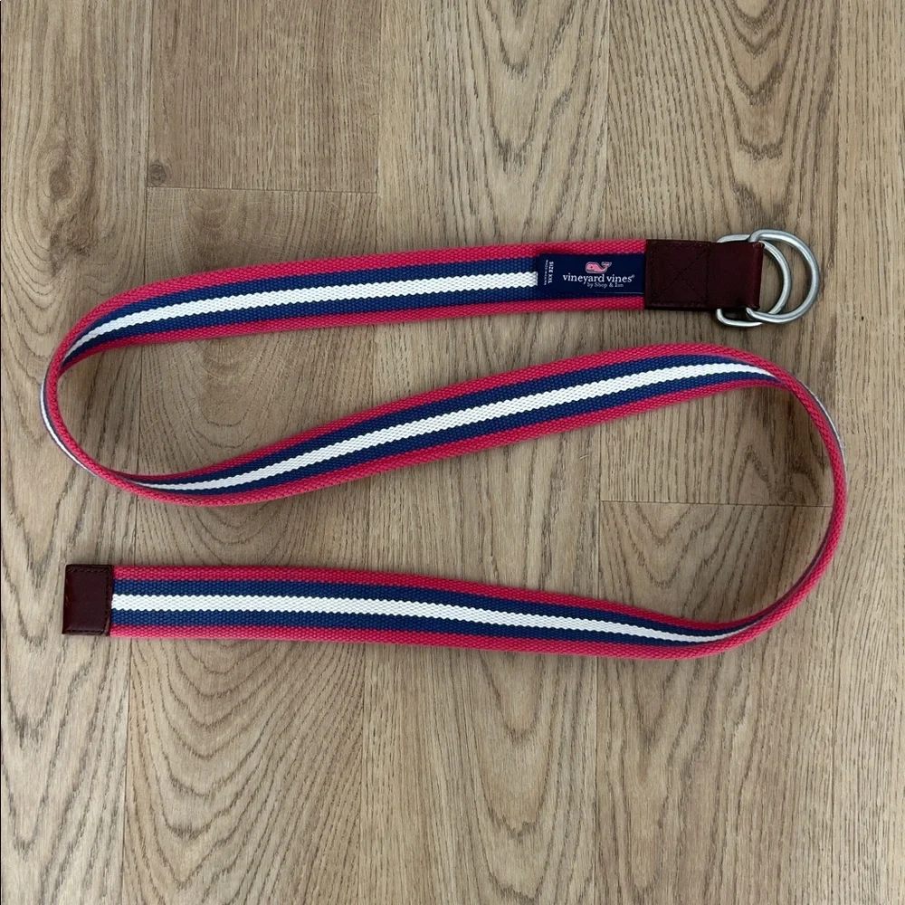 Vineyard vines belt‎ xxl Pink & Blue Striped